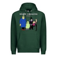 Sports Green 60s milton the monster show characters and logotype Premium Hoodie - lanVoArt