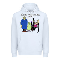 White 60s milton the monster show characters and logotype Premium Hoodie - lanVoArt