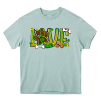 Arona St. Patrick's Day love dog paw Heavy Core Tee - BundleAndBundleShop