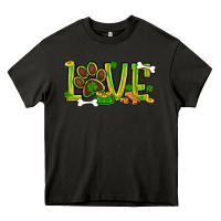 Asphalt St. Patrick's Day love dog paw Heavy Core Tee - BundleAndBundleShop