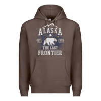 Coffee alaska the last frontier shirt   adventure alaskan home gift t shirt Premium Hoodie - lanVoArt