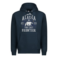 Navy alaska the last frontier shirt   adventure alaskan home gift t shirt Premium Hoodie - lanVoArt