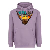 Lavender take no bull Heavyweight Hoodie - RacoonDesign