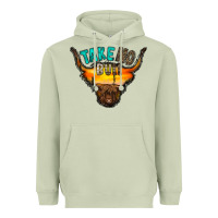 Matcha take no bull Heavyweight Hoodie - RacoonDesign