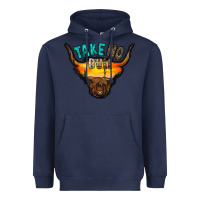 Navy take no bull Heavyweight Hoodie - RacoonDesign