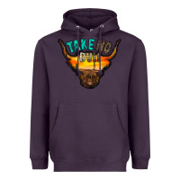 Plum take no bull Heavyweight Hoodie - RacoonDesign