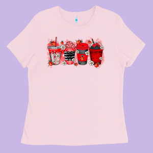 Lady Bug Drink Ladies Tee Designed By Racoondesign
