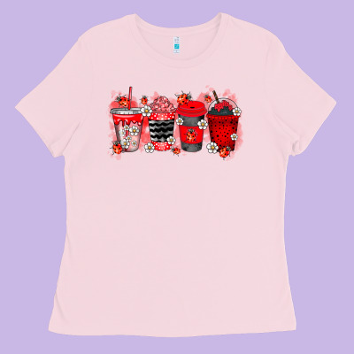 Lady Bug Drink Ladies Tee Designed By Racoondesign