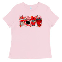 Bubblegum Pink lady bug drink Ladies Tee - RacoonDesign