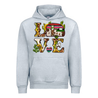 Heather Grey love caravan Urban Hoodie - BarkalooDesign