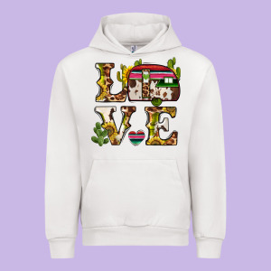 Love Caravan Urban Hoodie Designed By Barkaloodesign