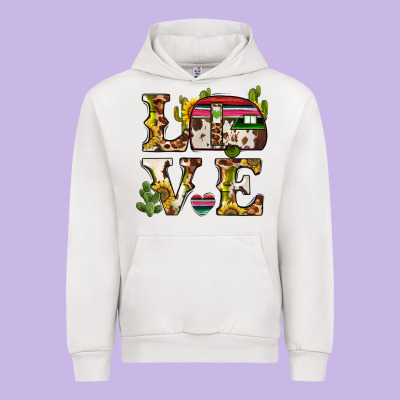 Love Caravan Urban Hoodie Designed By Barkaloodesign