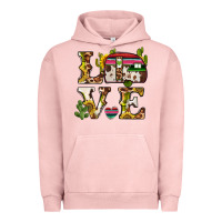 Pigment Salmon love caravan Urban Hoodie - BarkalooDesign