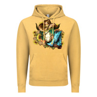 Vintage Mustard Cow skull Cowboy boots hats sunflowers Vintage Hoodie - HowdyJamesFarm