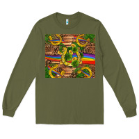 Army Green st patricks day horseshoe shamrock rainbow gold Long Sleeve Tee - RanaPortraitStore