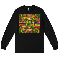 Black st patricks day horseshoe shamrock rainbow gold Long Sleeve Tee - RanaPortraitStore