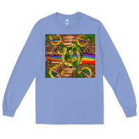 Colony Blue st patricks day horseshoe shamrock rainbow gold Long Sleeve Tee - RanaPortraitStore