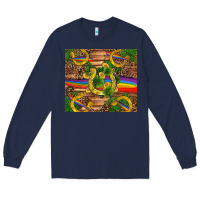 Navy st patricks day horseshoe shamrock rainbow gold Long Sleeve Tee - RanaPortraitStore