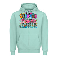 Seafoam ive survived too many storms to be thered by raind Zipper Hoodie - CowhideDigitalArt