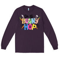 Plum do the bunny hop easter Long Sleeve Tee - CowGirlArtShop