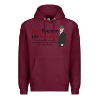 Burgundy ned ryerson life insurance. groundhog day Premium Hoodie - lanVoArt