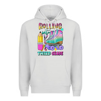 Dove Grey rolling into third grade Premium Hoodie - BundleAndBundleShop