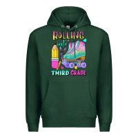 Sports Green rolling into third grade Premium Hoodie - BundleAndBundleShop
