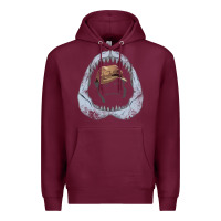 Burgundy here's to swimmin' with bow legged women. Premium Hoodie - lanVoArt