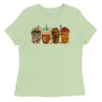 Matcha leopard and cowhide drink Ladies Tee - RacoonDesign