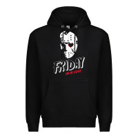 Black friday the 13th friday i'm in love vintage style horror halloween t sh Premium Hoodie - lanVoArt