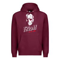 Burgundy friday the 13th friday i'm in love vintage style horror halloween t sh Premium Hoodie - lanVoArt