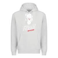 Dove Grey friday the 13th friday i'm in love vintage style horror halloween t sh Premium Hoodie - lanVoArt
