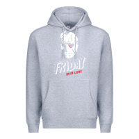 Heather Grey friday the 13th friday i'm in love vintage style horror halloween t sh Premium Hoodie - lanVoArt