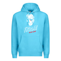 Ocean Blue friday the 13th friday i'm in love vintage style horror halloween t sh Premium Hoodie - lanVoArt
