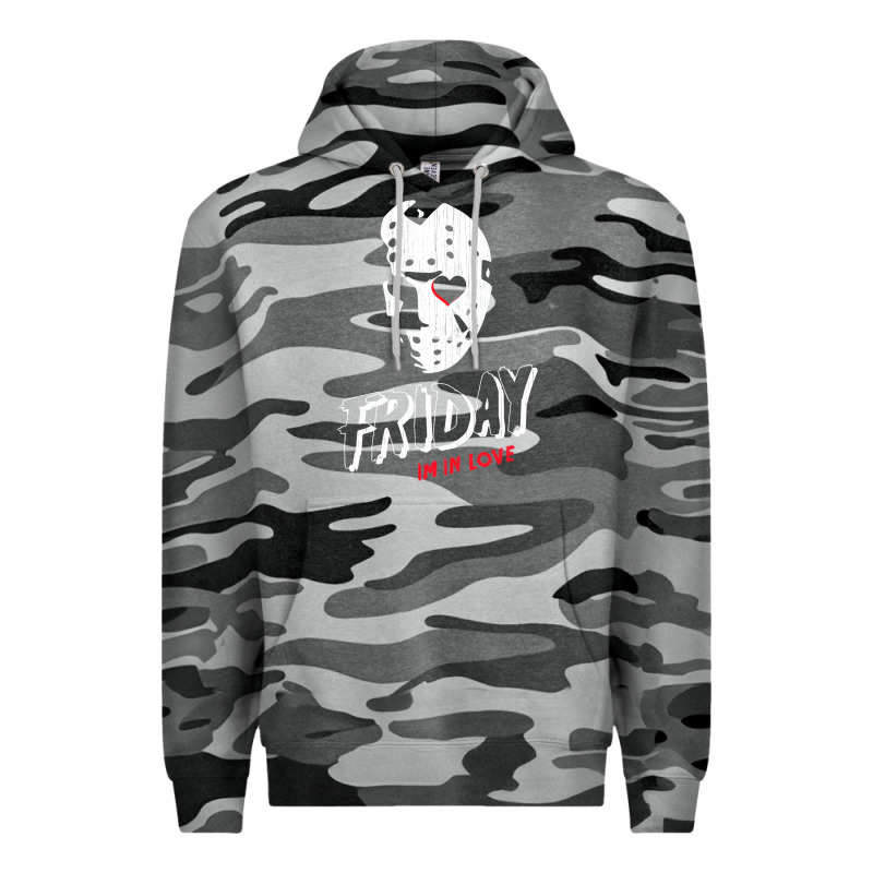 Friday The 13th Friday I'm In Love Vintage Style Horror Halloween T Sh Premium Hoodie by lanVoArt | Teevron