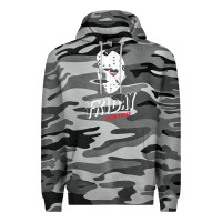 Slate Camo friday the 13th friday i'm in love vintage style horror halloween t sh Premium Hoodie - lanVoArt