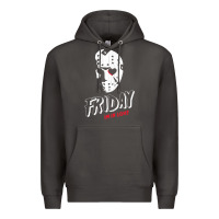 Smoke friday the 13th friday i'm in love vintage style horror halloween t sh Premium Hoodie - lanVoArt