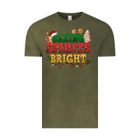 Vintage Olive Baking spirits bright Vintage Tee - NancyCooperArtShop