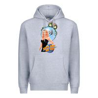 Heather Grey not of this earth girls are easy mixup Premium Hoodie - lanVoArt