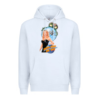 White not of this earth girls are easy mixup Premium Hoodie - lanVoArt