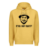 Antique Gold snatch   d'ya like dags. Premium Hoodie - lanVoArt