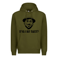 Army Green snatch   d'ya like dags. Premium Hoodie - lanVoArt
