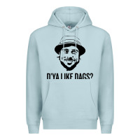 Blue Mist snatch   d'ya like dags. Premium Hoodie - lanVoArt