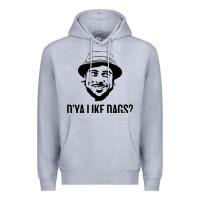 Heather Grey snatch   d'ya like dags. Premium Hoodie - lanVoArt