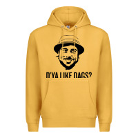Mustard snatch   d'ya like dags. Premium Hoodie - lanVoArt