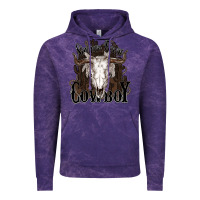 Cloud Purple Simmer down Cowboy Vintage Hoodie - HowdyJamesFarm