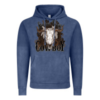 Vintage Denim Simmer down Cowboy Vintage Hoodie - HowdyJamesFarm