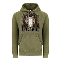 Vintage Olive Simmer down Cowboy Vintage Hoodie - HowdyJamesFarm