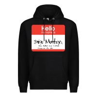 Black hello my name is inigo montoya [princess bride] Premium Hoodie - lanVoArt