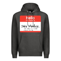 Charcoal Heather hello my name is inigo montoya [princess bride] Premium Hoodie - lanVoArt